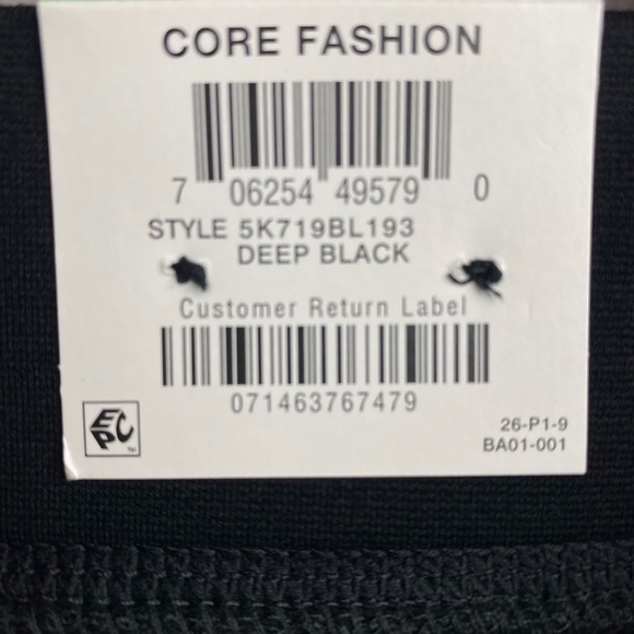 NWT INC International Concepts Plus Size Black Mid Rise Regular Fit Pants 26W - Picture 7 of 8